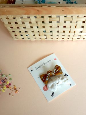 Barrettes capel moutarde